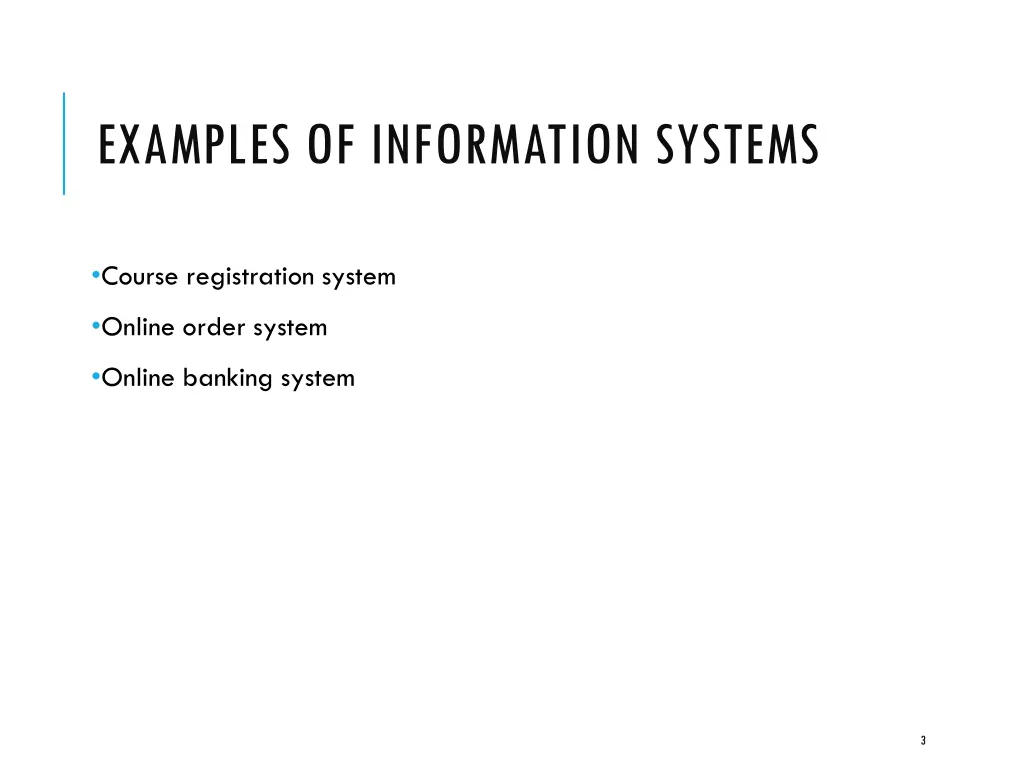 examples of information systems