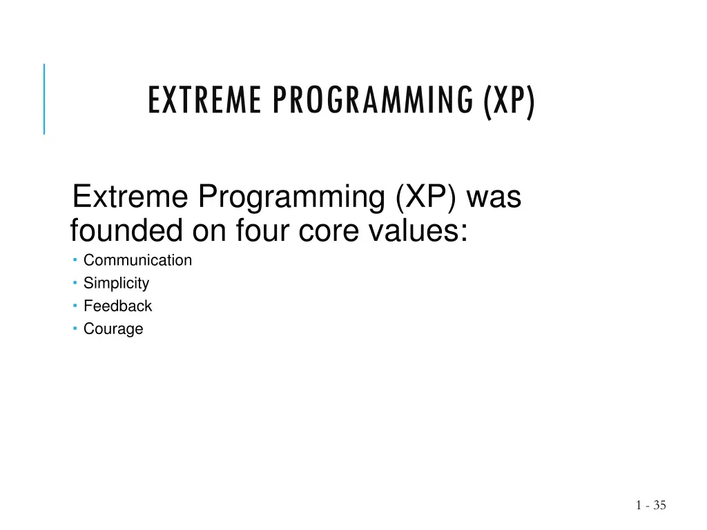 extreme programming xp