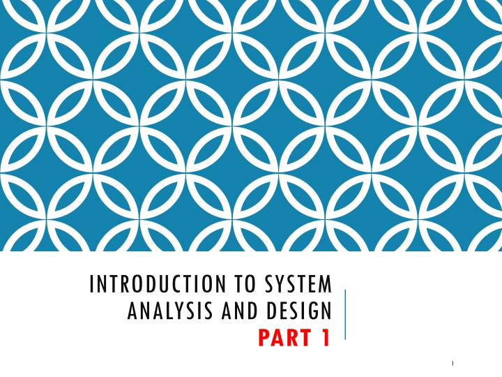 introduction to system analysis and design