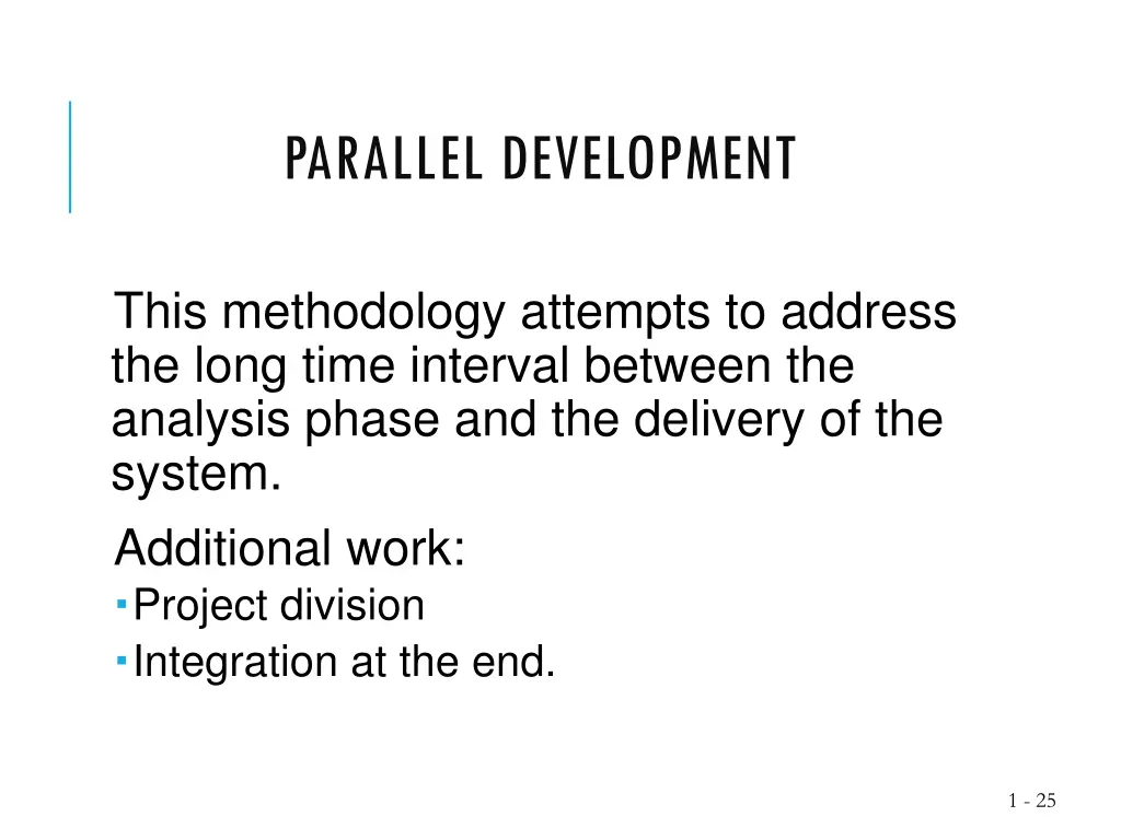 parallel development