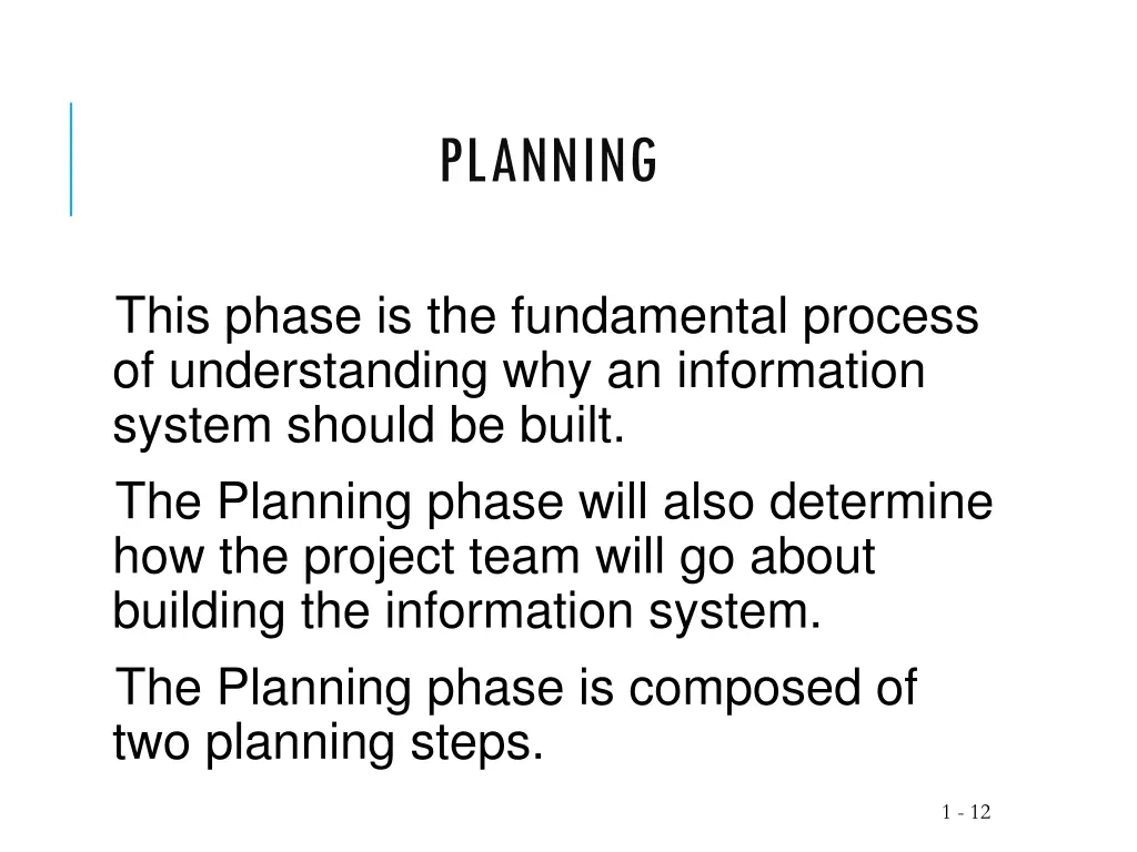 planning