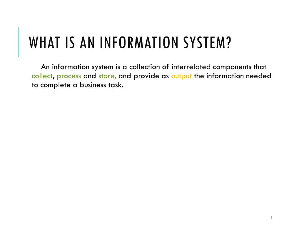 what is an information system