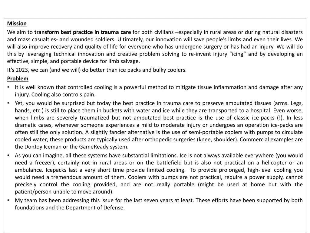 mission we aim to transform best practice