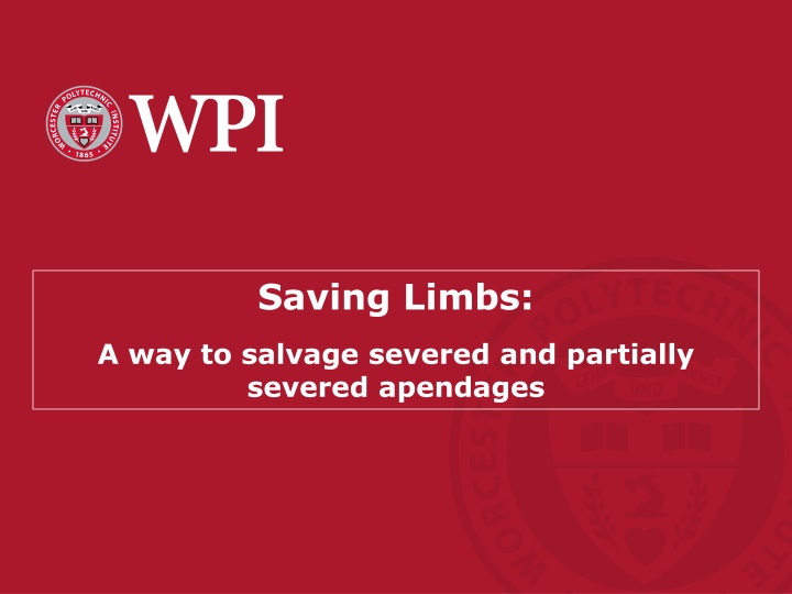 saving limbs