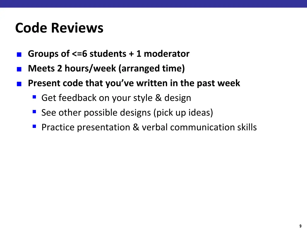 code reviews