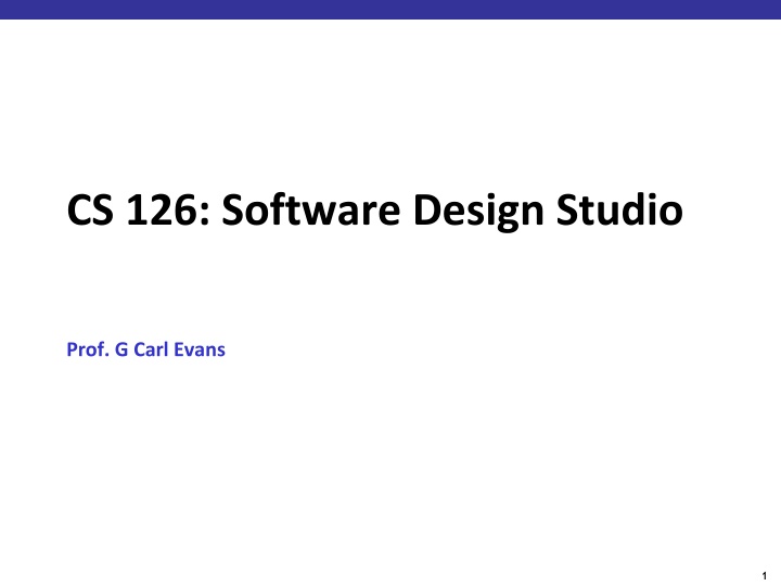 cs 126 software design studio