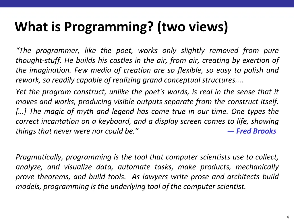 what is programming two views