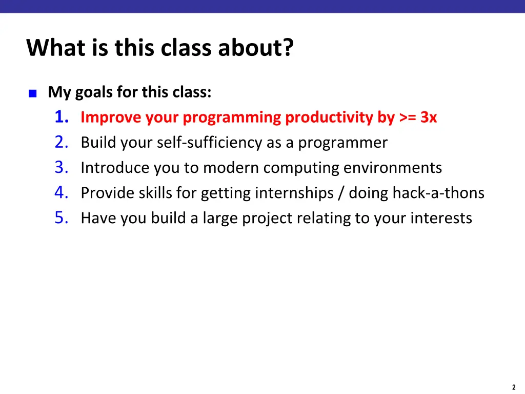 what is this class about