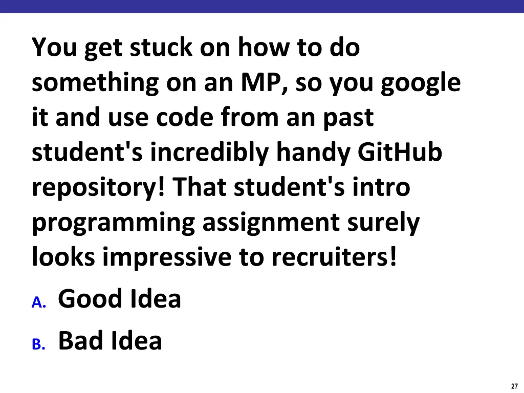 you get stuck on how to do something 2