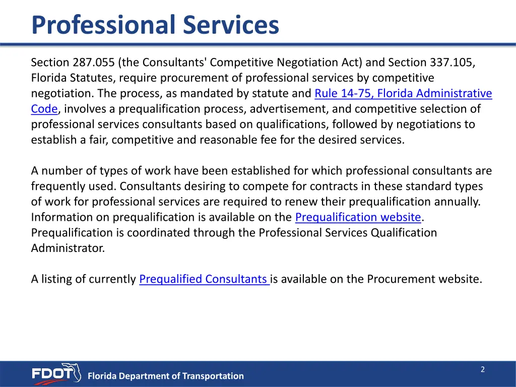 professional services