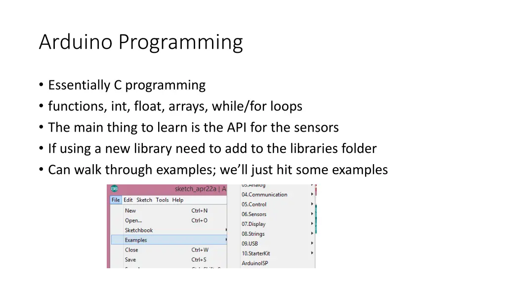 arduino programming