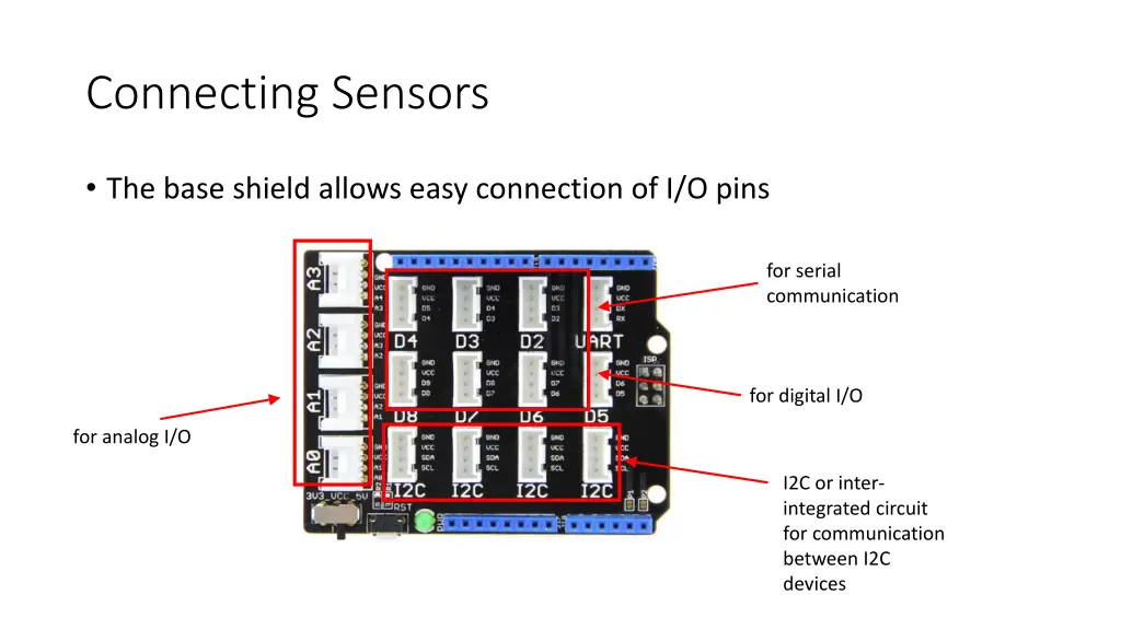 connecting sensors