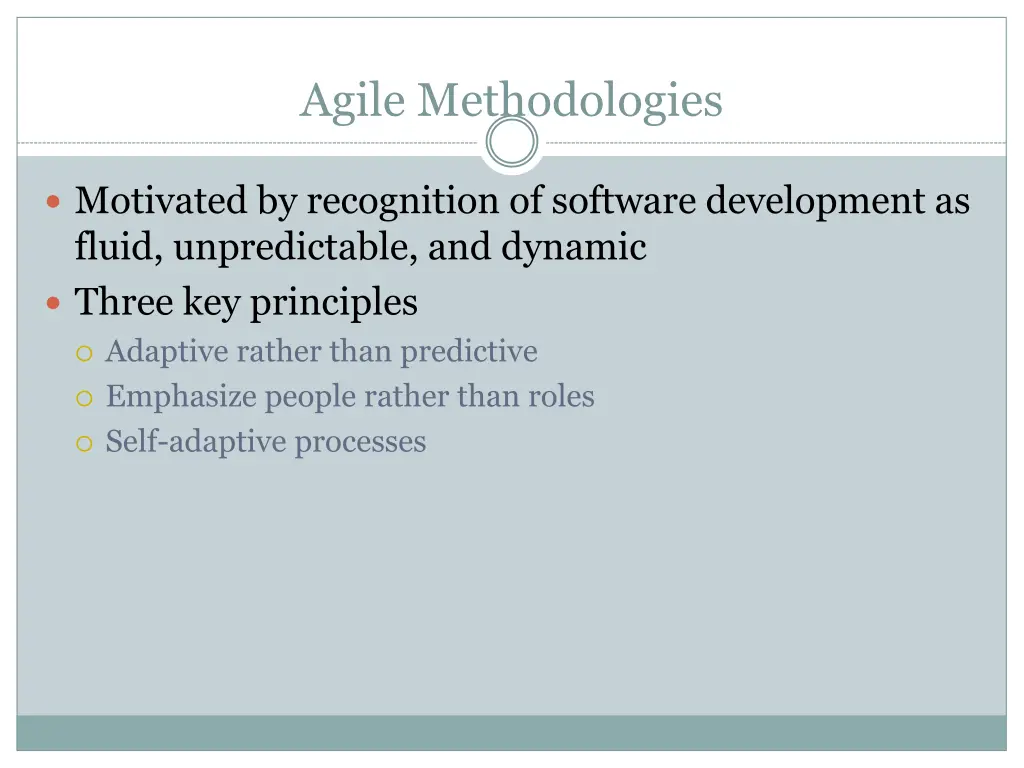 agile methodologies