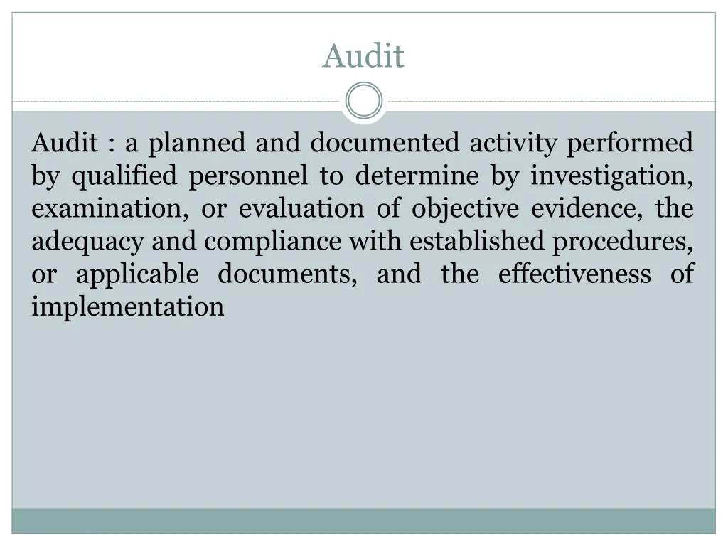 audit