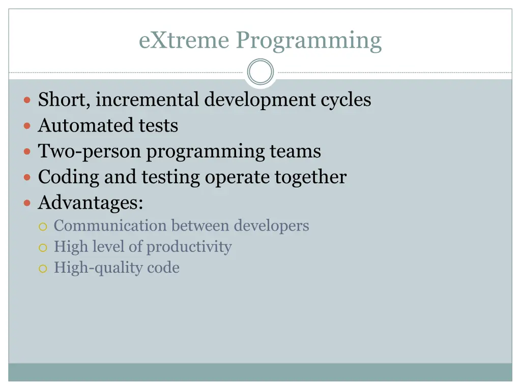 extreme programming