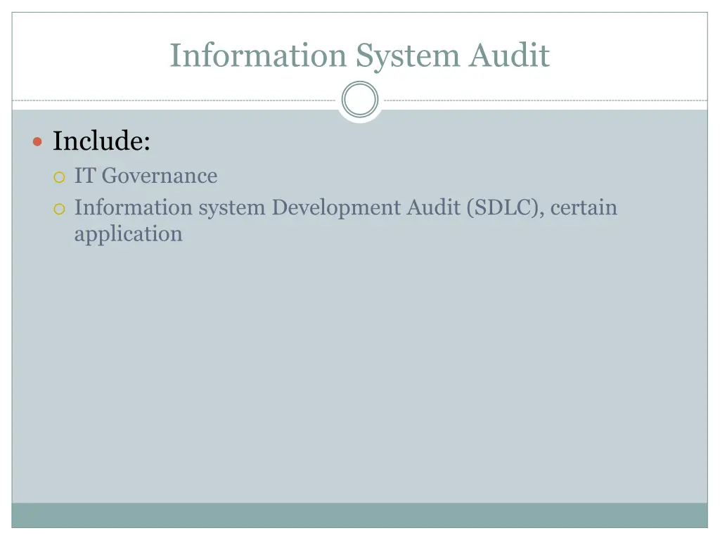 information system audit