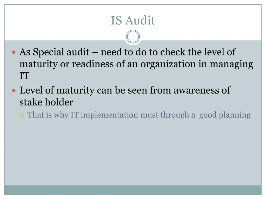 is audit