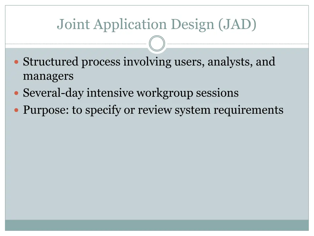 joint application design jad