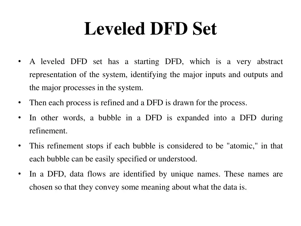 leveled dfd set 1