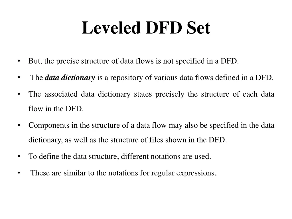leveled dfd set 2