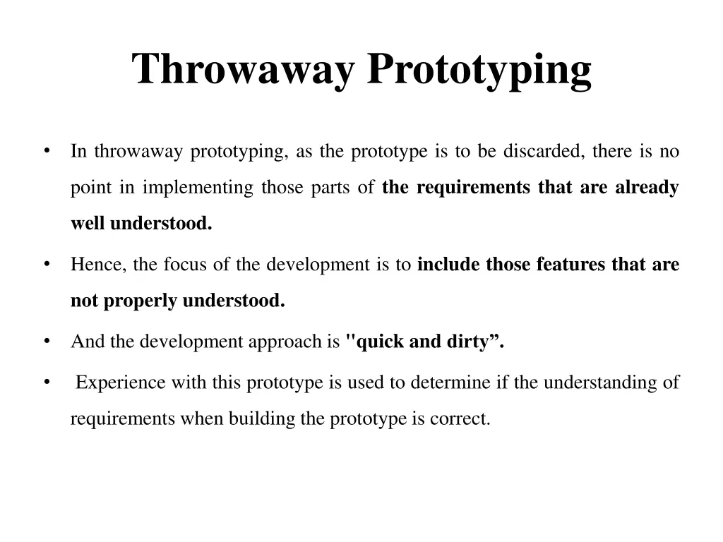 throwaway prototyping