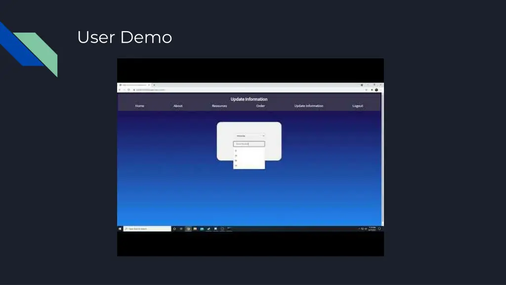 user demo