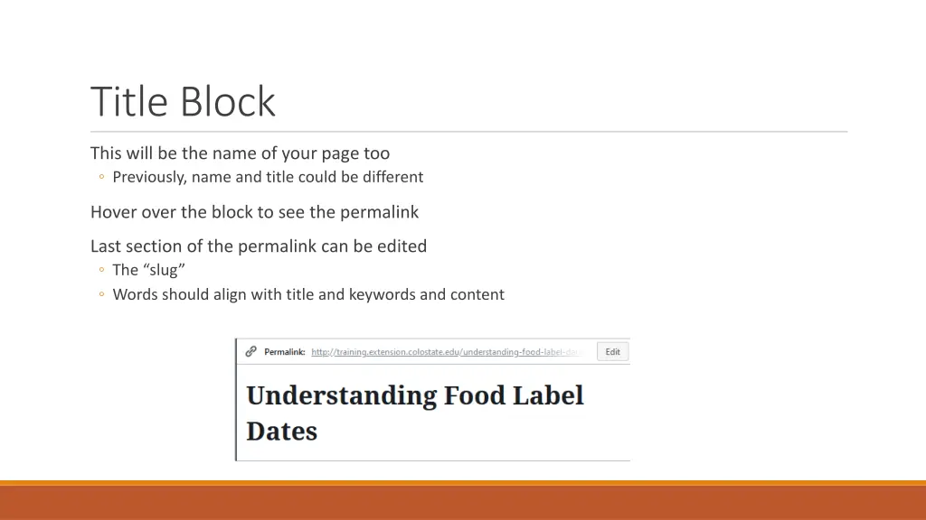 title block