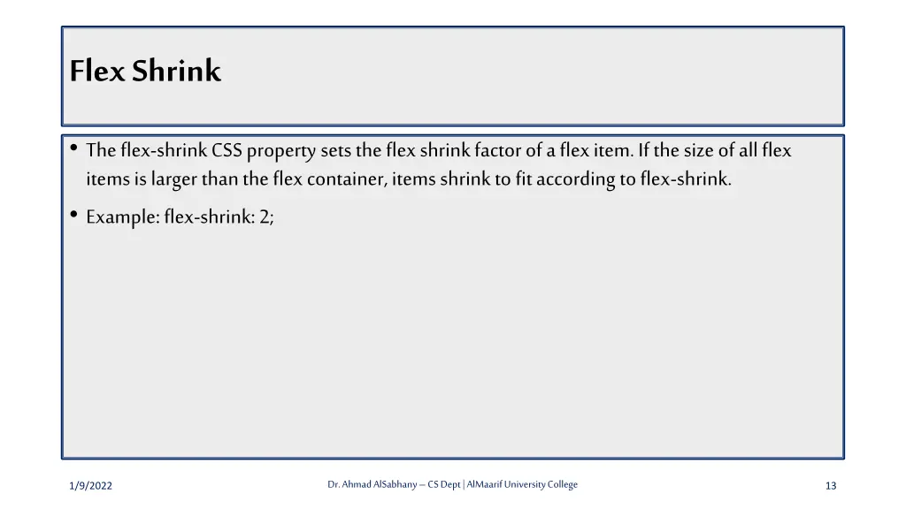 flex shrink