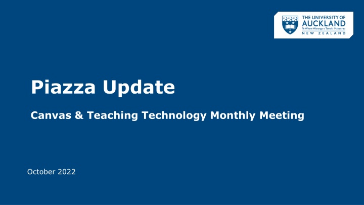 piazza update