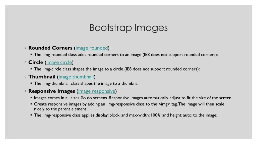 bootstrap images