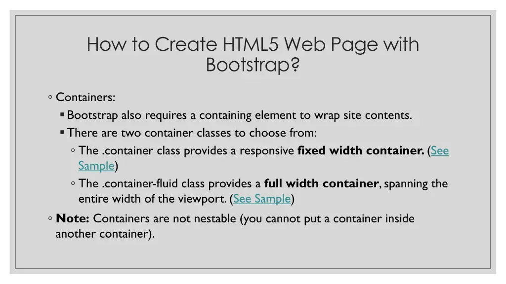 how to create html5 web page with bootstrap 2