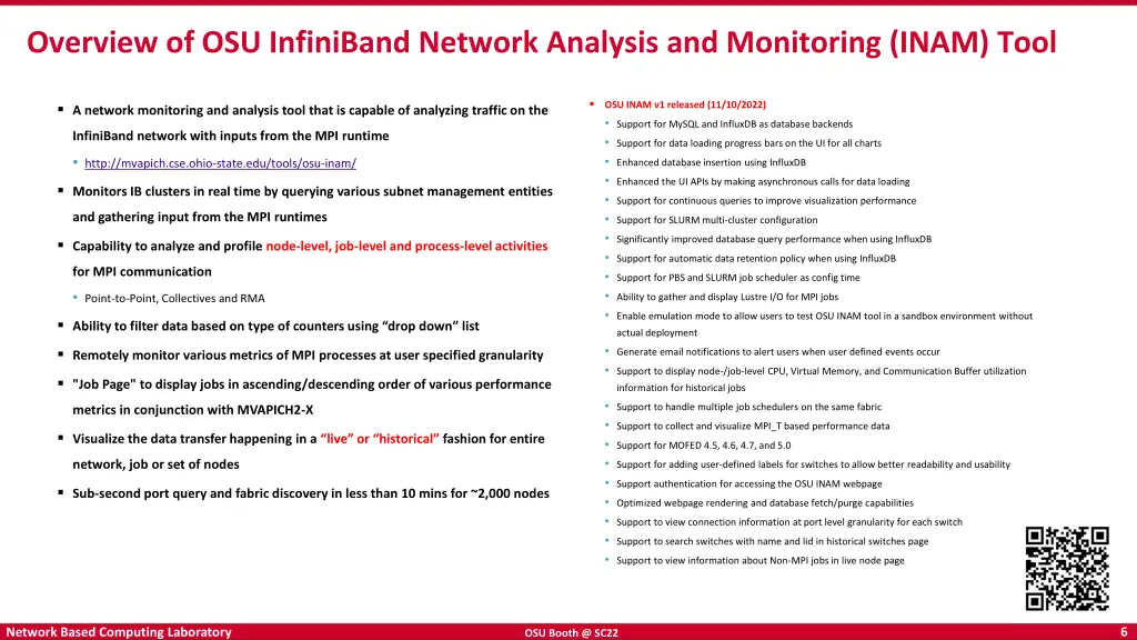overview of osu infiniband network analysis