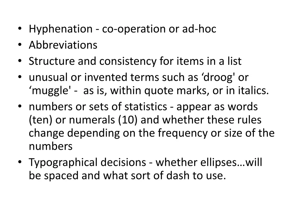hyphenation co operation or ad hoc abbreviations