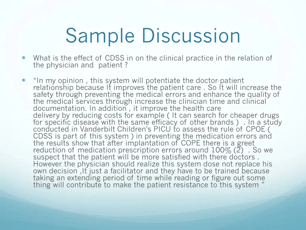 sample discussion 1