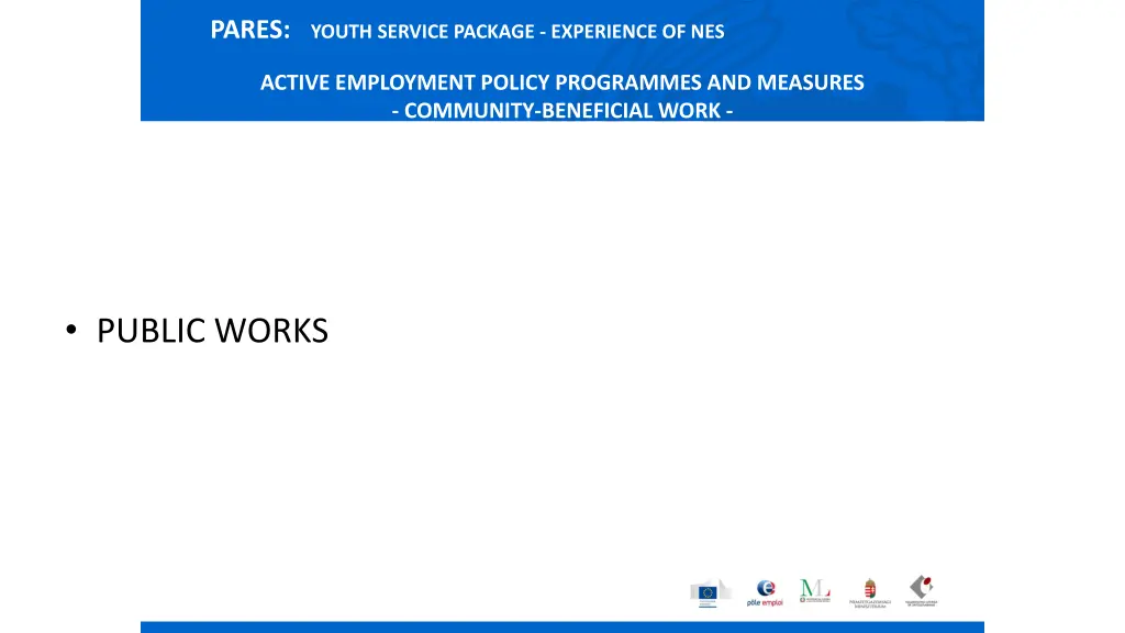 pares youth service package experience of nes 11