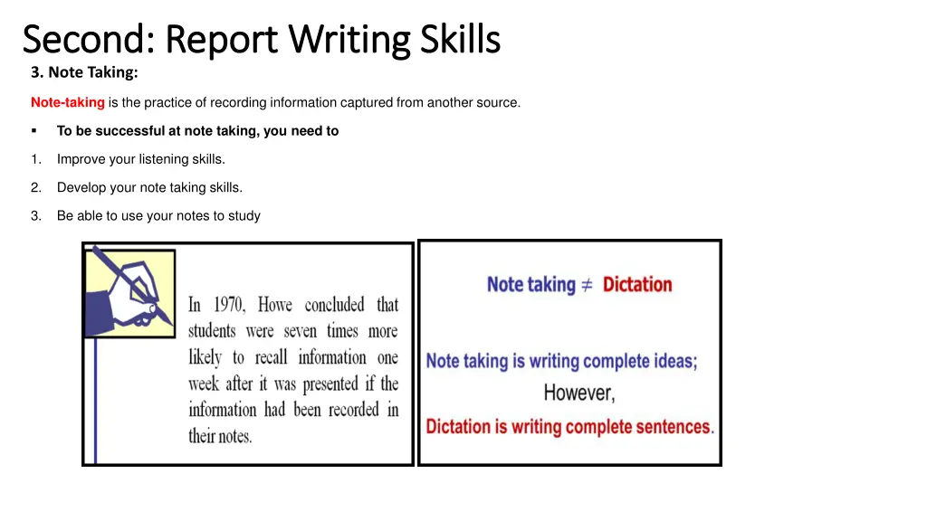 second report writing skills second report 3