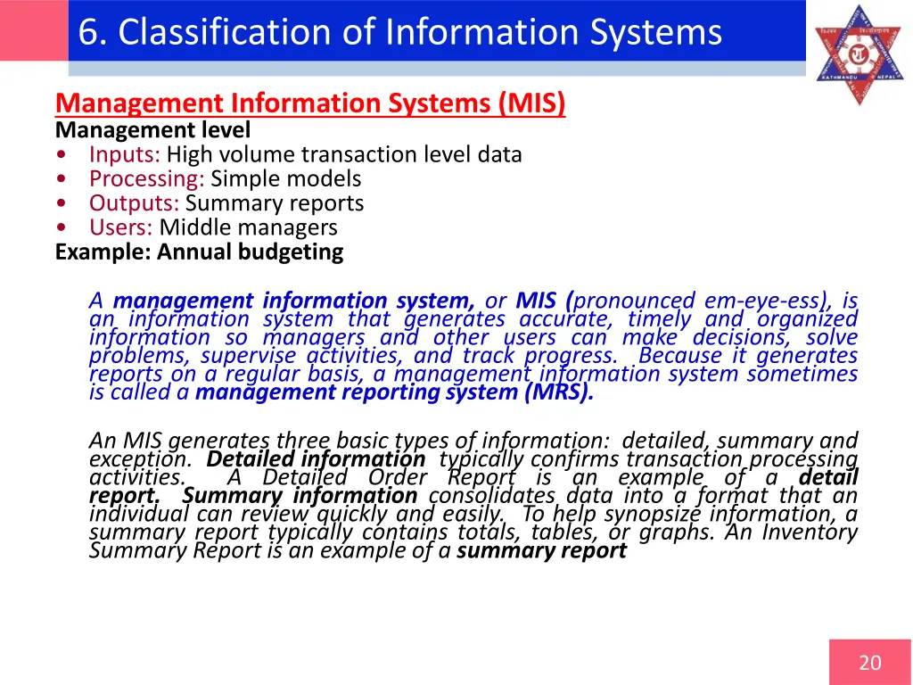 6 classification of information systems 3
