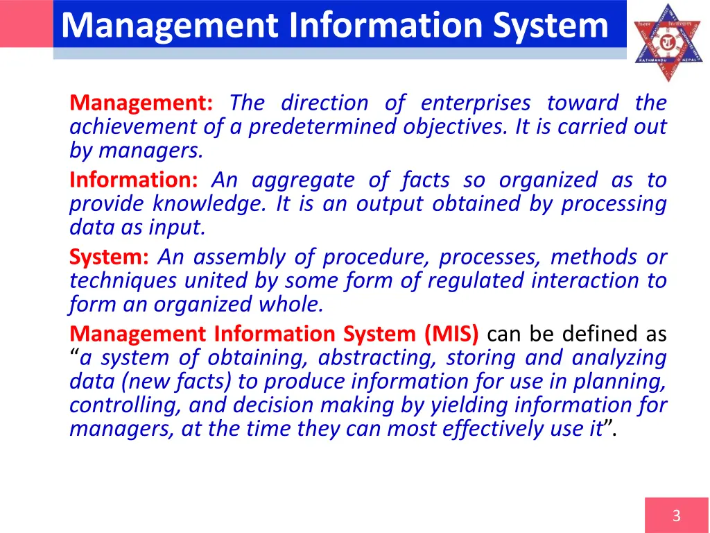 management information system