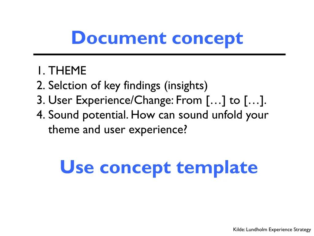 document concept