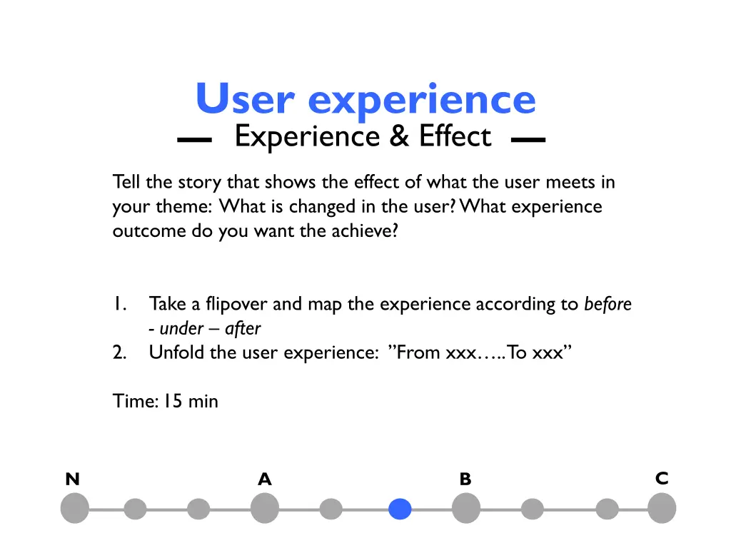 user experience experience effect