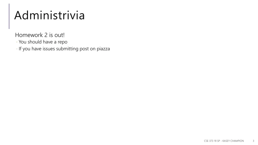 administrivia