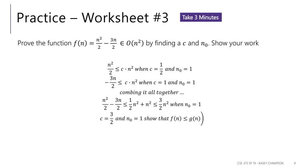 practice worksheet 3