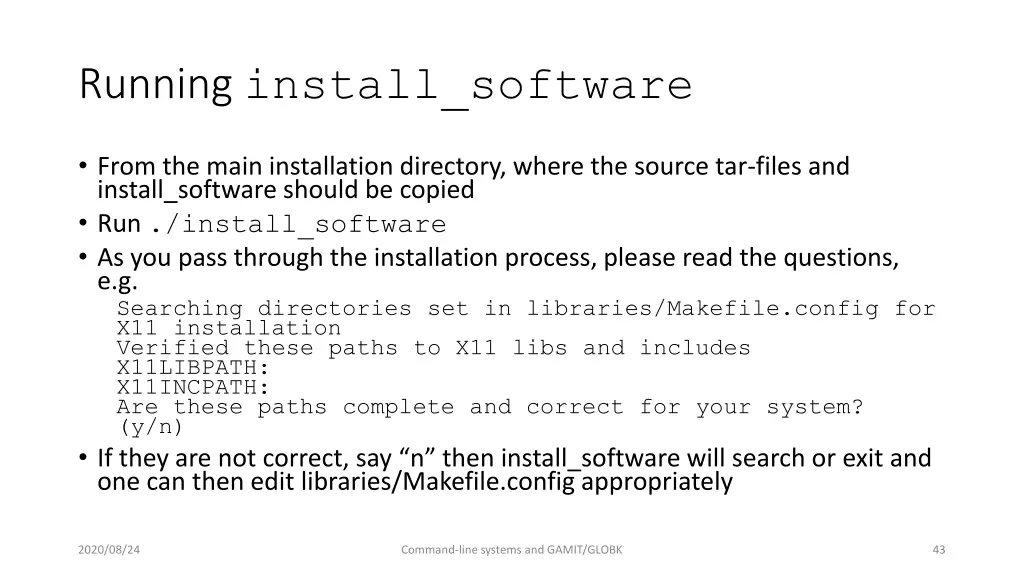running install software