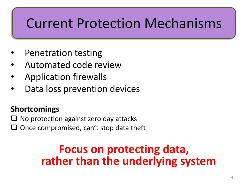 current protection mechanisms