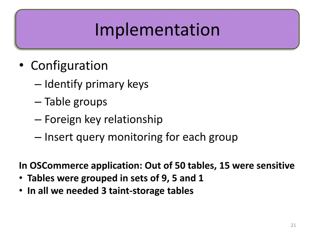 implementation 1