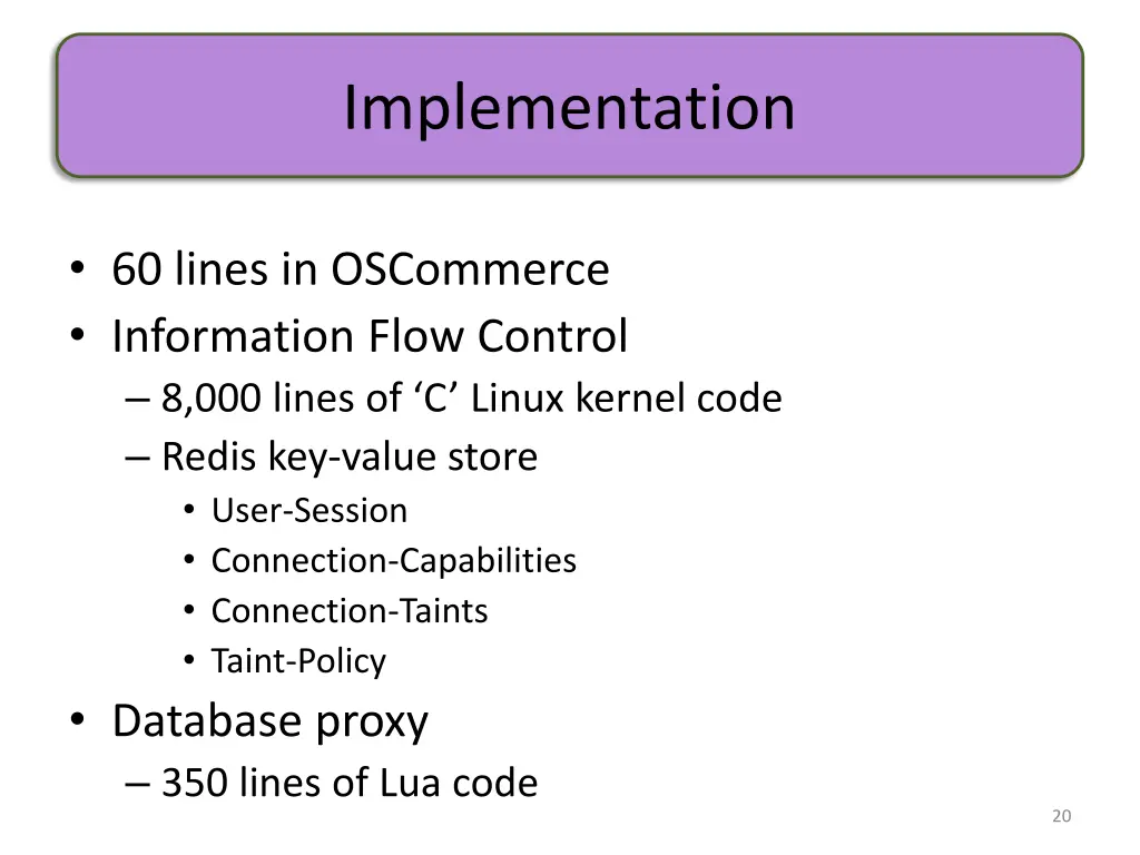 implementation