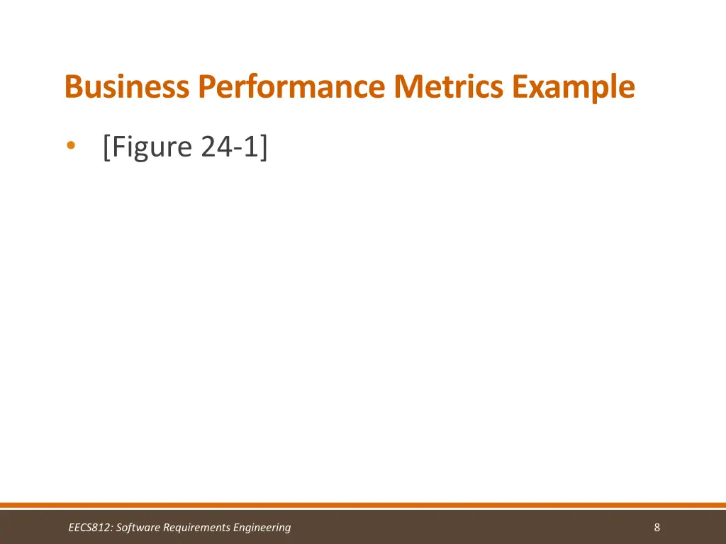business performance metrics example