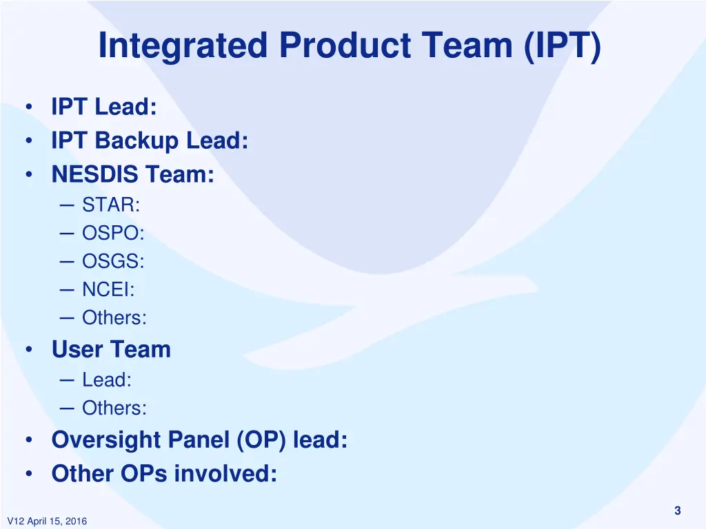 integrated product team ipt