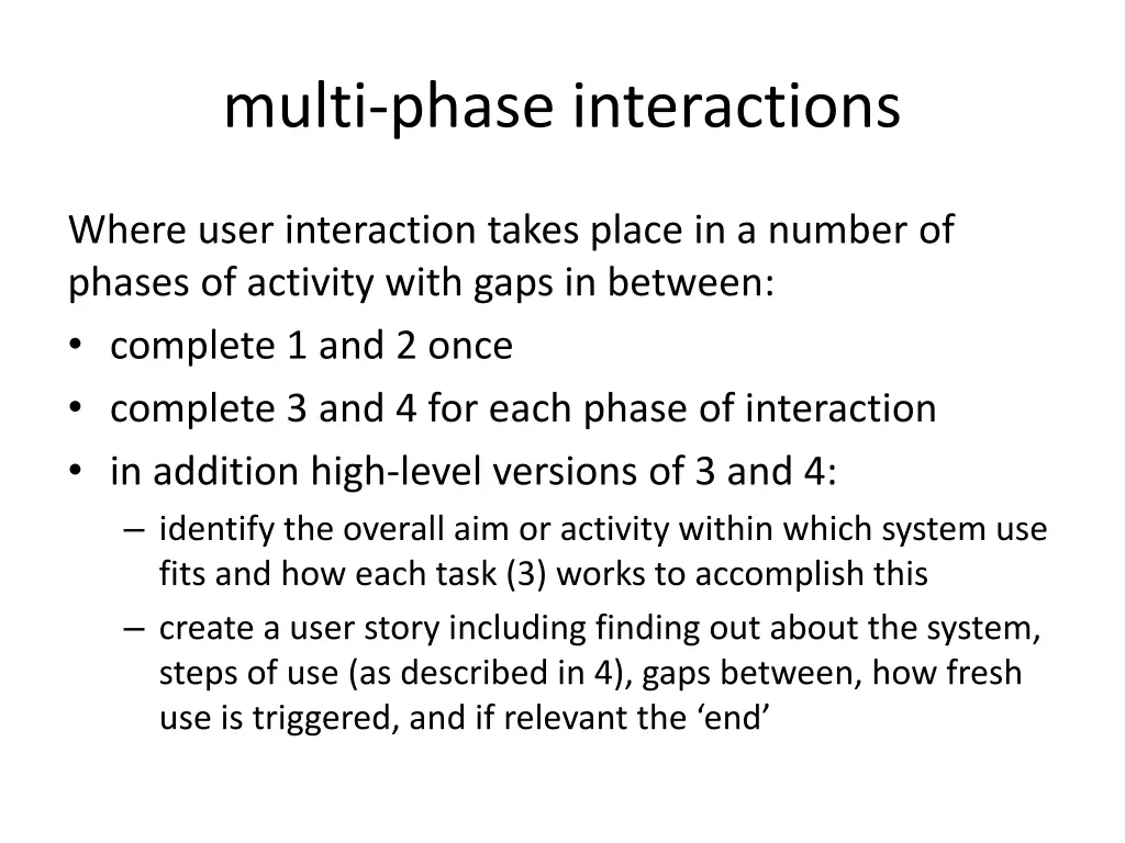 multi phase interactions