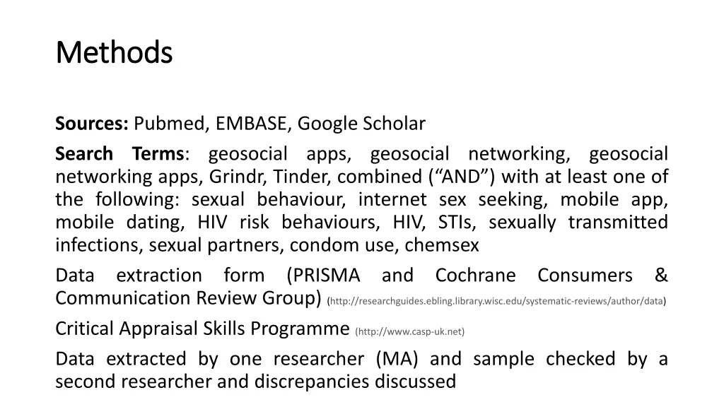 methods methods 1